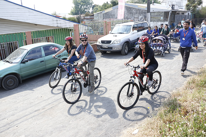 Hualpén realiza Cicletada Familiar por la Vida Saludable