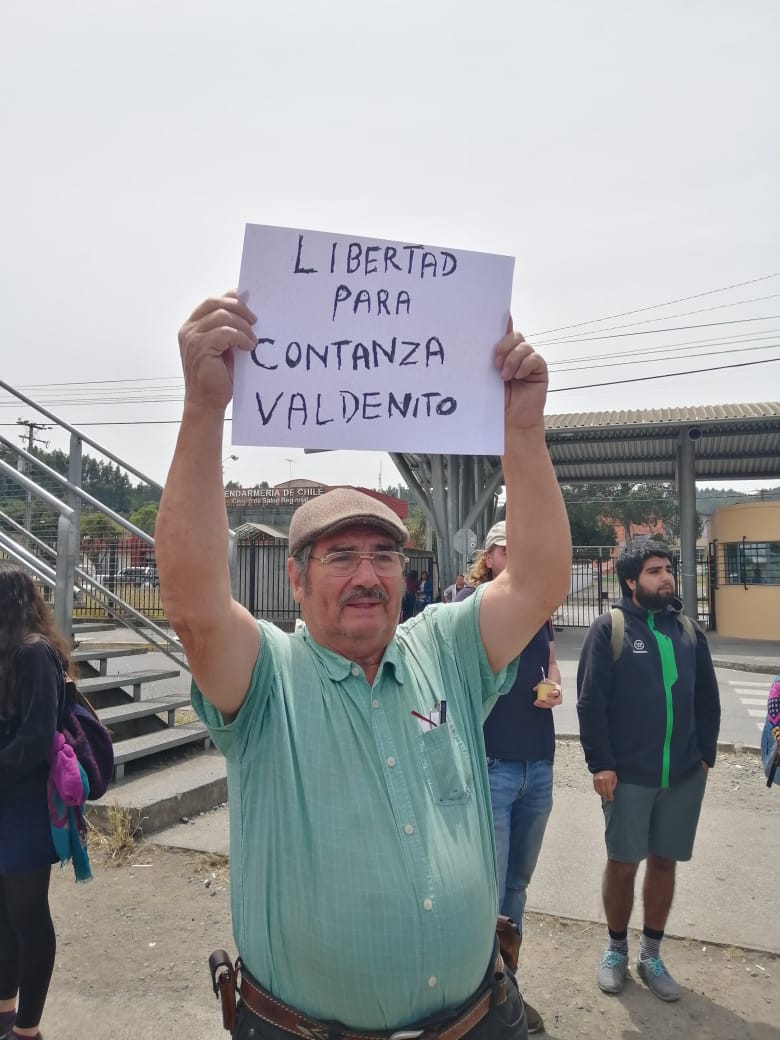 Héctor Valdebenito lideró protesta